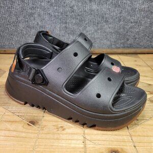 Crocs Hiker Xscape Womens 10 Sandals‎ Black Casual Chunky Comfort